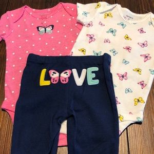 NWT 3-Piece Set By Carter’s (3 Months)